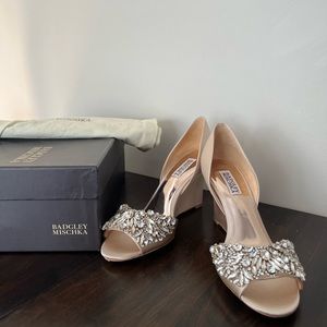 Badgley Mischa Hardy Embellished Wedge - never been worn!
